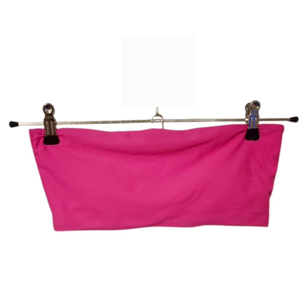 2pc Hot Pink Strapless Bikini NWOT Size M